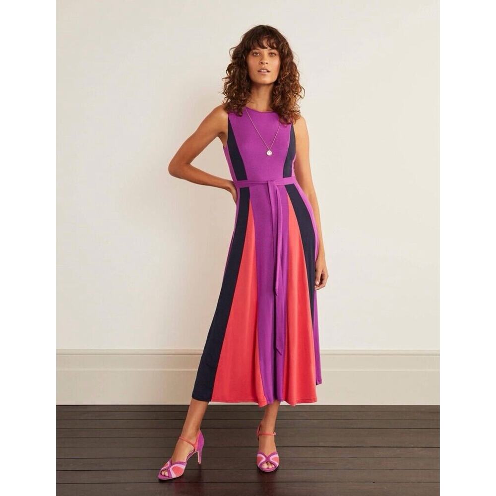Boden Purple and Pink Maxi Dress